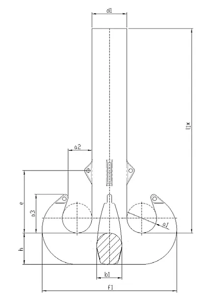 Quad Hook Unmachined