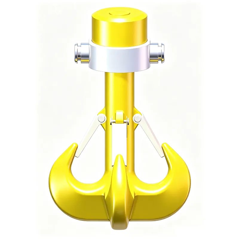 Quad Hook Machined fitted with Nut, Crosshead and Bearing
